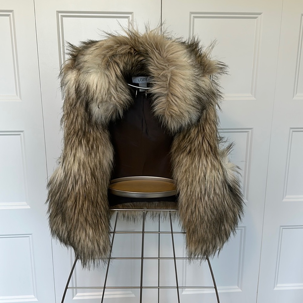 Faux fur vest